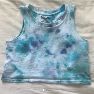 Tie Dye cropped tank top